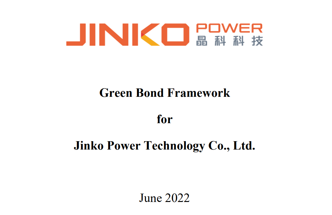 Green Bond Framework for Jinko Power Technology Co., Ltd.